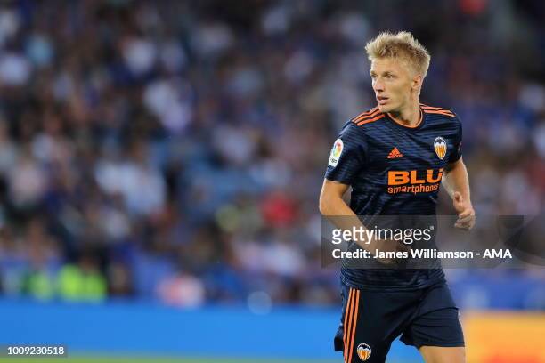Toni Lato of Valencia during the Pre-Season Friendly between Leicester City and Valencia at The King Power Stadium on August 1, 2018 in Leicester,...