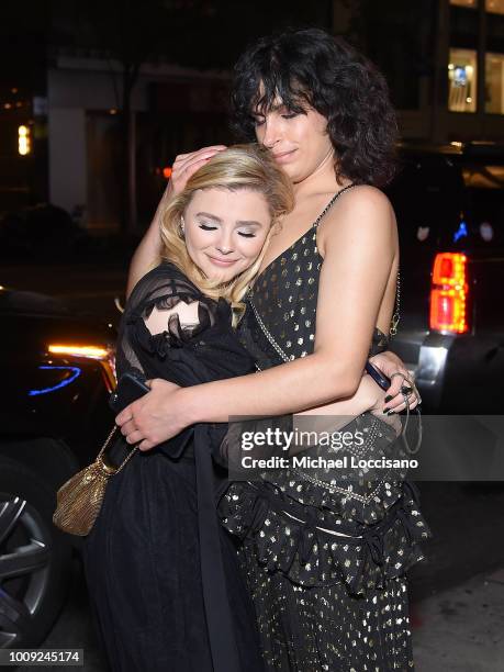 Actress Chloe Grace Moretz and director Desiree Akhavan attend the after party for the New York screening of "The Miseducation Of Cameron Post" at...