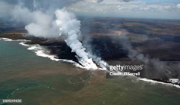 kilauea eruption - hilo stock pictures, royalty-free photos & images