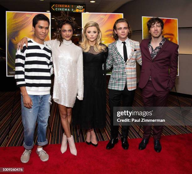 Forrest Goodluck, Sasha Lane, Chloe Grace Moretz, Christopher Dylan White and John Gallagher Jr. Attend "The Miseducation Of Cameron Post" New York...