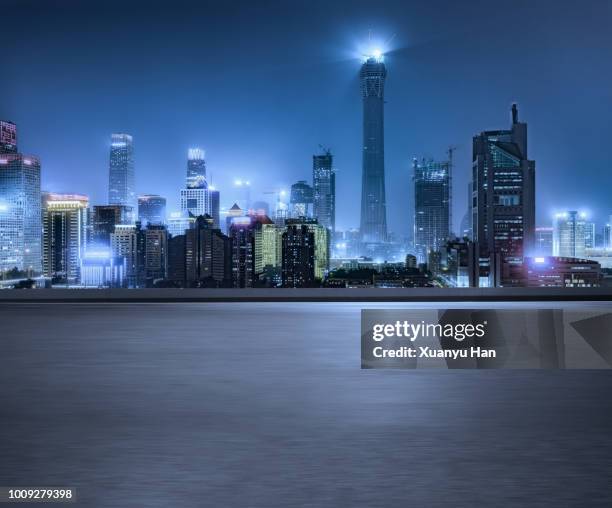 urban road - beijing skyline night stock pictures, royalty-free photos & images