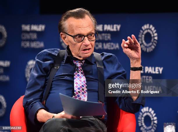 Larry king attends The Paley Center For Media Presents: A Special Evening With Dionne Warwick: Then Came You at The Paley Center for Media on August...
