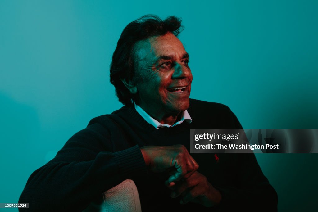 Tony Mathis Singer Singer Johnny Mathis poses for a portrait in his home in Los Angeles ...