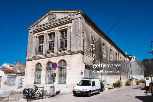 the old theatre, la ciotat, provence, france - la ciotat stock pictures, royalty-free photos & images