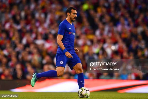 Dublin , Ireland - 1 August 2018; Davide Zappacosta of Chelsea during the International Champions Cup match between Arsenal and Chelsea at the Aviva...