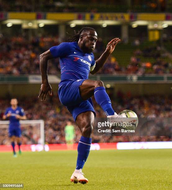 Dublin , Ireland - 1 August 2018; Victor Moses of Chelsea during the International Champions Cup match between Arsenal and Chelsea at the Aviva...