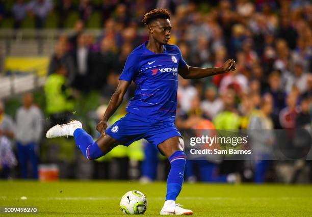 Dublin , Ireland - 1 August 2018; Tammy Abraham of Chelsea during the International Champions Cup match between Arsenal and Chelsea at the Aviva...