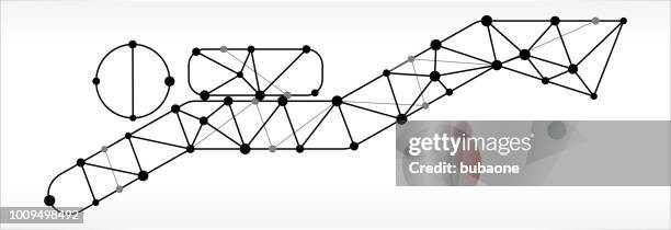 scuba diver triangle node black and white pattern - scuba diving gear stock illustrations