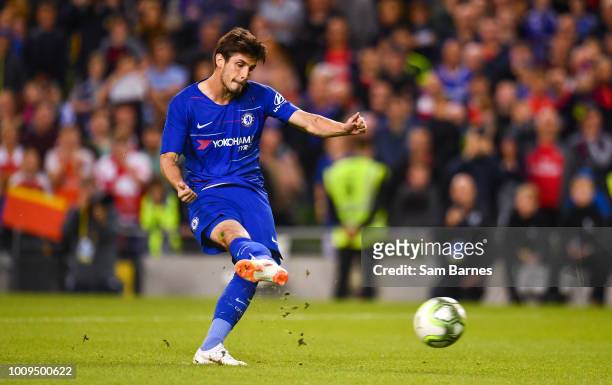 Dublin , Ireland - 1 August 2018; Lucas Piazon of Chelsea during the International Champions Cup match between Arsenal and Chelsea at the Aviva...