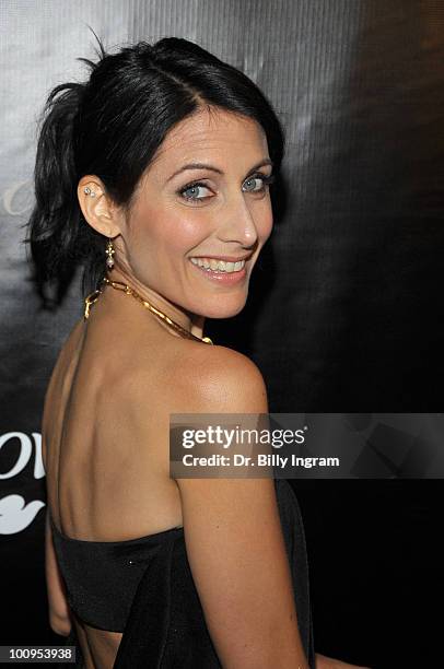 Actress Lisa Edelstein attends the 35th Annual Gracie Awards Gala at The Beverly Hilton Hotel on May 25, 2010 in Beverly Hills, California.