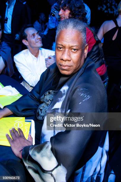 Andre Leon Talley attends the NEON Charity Gala in aid of the IRIS Foundation on May 24, 2010 in Moscow, Russia.