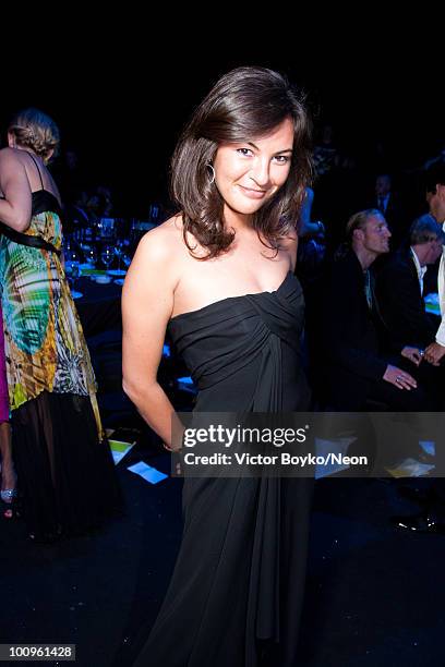 Yana Lebedeva attends the NEON Charity Gala in aid of the IRIS Foundation on May 24, 2010 in Moscow, Russia.