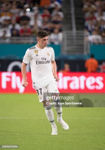 Real Madrid's Federico Valverde during the International Champions Cup soccer game between Manchester United FC and Real Madrid CF on July 31, 2018...