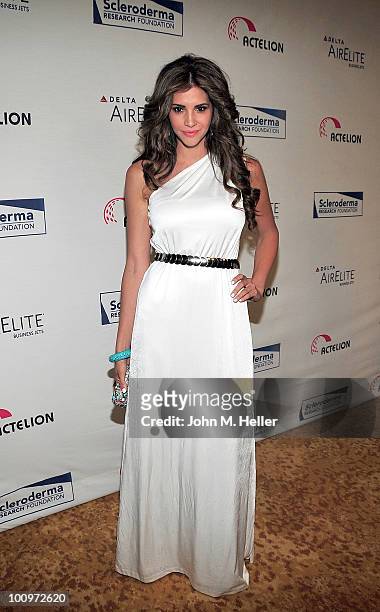 Playboy Playmate of the Year Hope Dworaczyk attends the Scleroderma Research Foundation's "Cool Comedy-Hot Cuisine" flagship benefit at the Four...