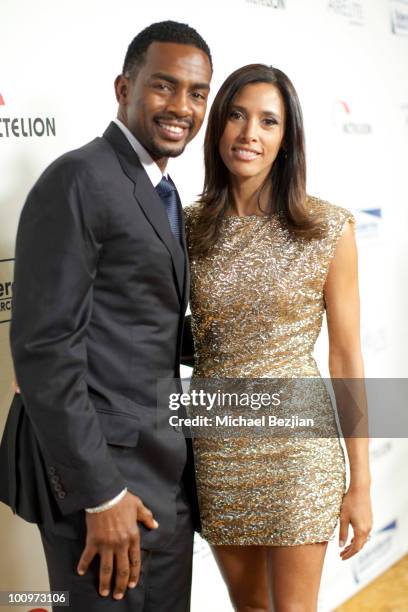 Comedian Bill Bellamy and Kristen Baker attend The Cool Comedy-Hot Cuisine Fundraiser To Benefit The Scleroderma Research the Beverly Wilshire hotel...