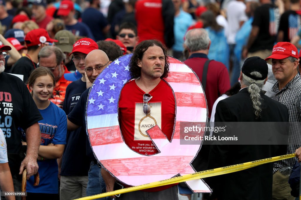 President Trump Holds Make America Great Again Rally In Pennsylvania