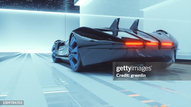 generico concetto di auto sportiva futuristica - futuristic cars foto e immagini stock