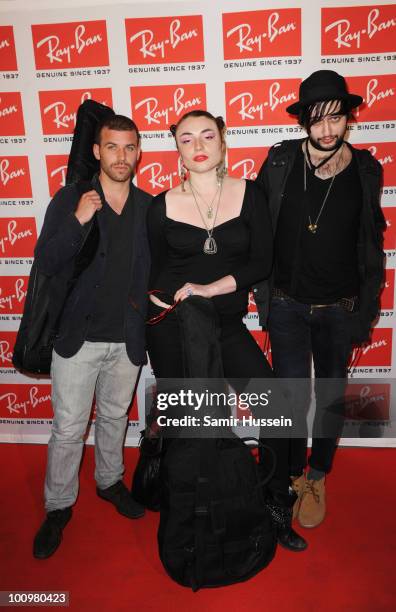 Lois Winstone and guests attend the Ray-Ban Aviator: The Essentials event at Scala on May 26, 2010 in London, England.