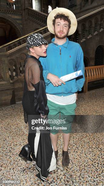 Jaime Winstone and Tom Beard attends the launch party for 'The Deep' exhibition at Natural History Museum on May 26, 2010 in London, England.