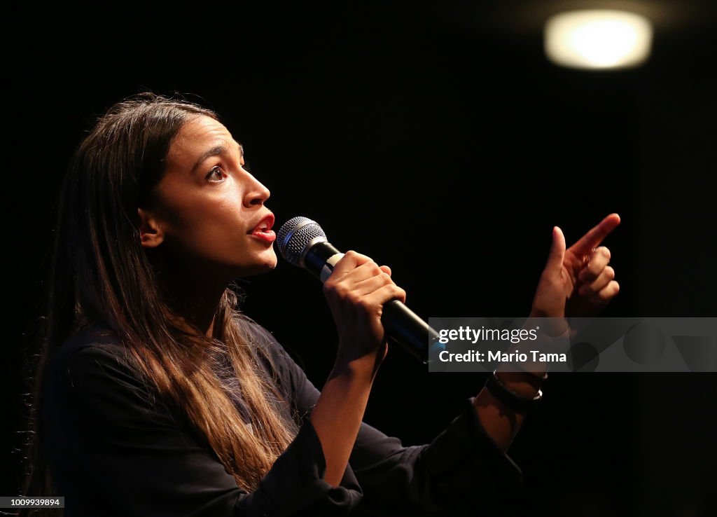 NY House Candidate Alexandria Ocasio-Cortez Joins Progressive Fundraiser In LA