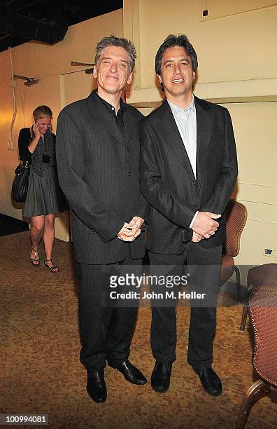 Comedians Craig Ferguson and Ray Romano attend at the Scleroderma Research Foundation's ''Cool Comedy-Hot Cuisine'' benefit gala at the Four Seasons...
