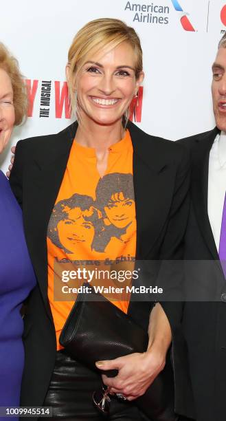 Julia Roberts attends the Garry Marshall Tribute Performance of 'Pretty Woman:The Musical' at the Nederlander Theatre on August 2, 2018 in New York...