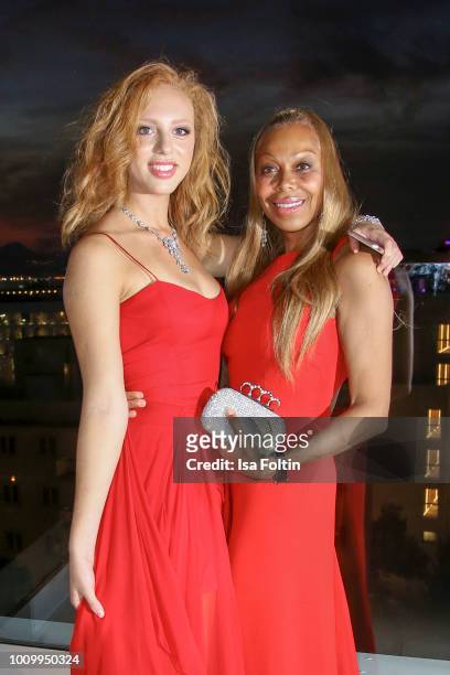 Anna Ermakova and her mother Angela Ermakova attend the Remus Lifestyle Night on August 2, 2018 in Palma de Mallorca, Spain.