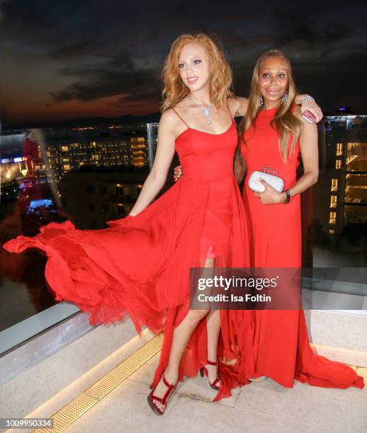 Anna Ermakova and her mother Angela Ermakova attend the Remus Lifestyle Night on August 2, 2018 in Palma de Mallorca, Spain.