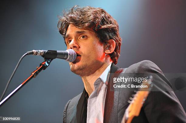 John Mayer performs on stage at Wembley Arena on May 26, 2010 in London, England.