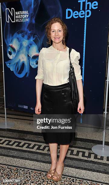 Geraldine Somerville attends the launch party for 'The Deep' exhibition at Natural History Museum on May 26, 2010 in London, England.