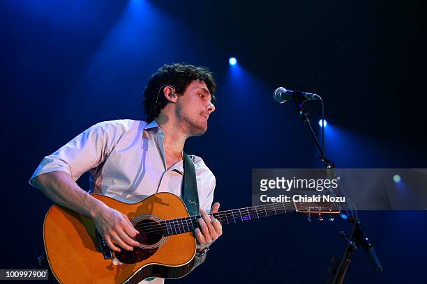 John Mayer performs at Wembley Arena on May 26, 2010 in London, England.