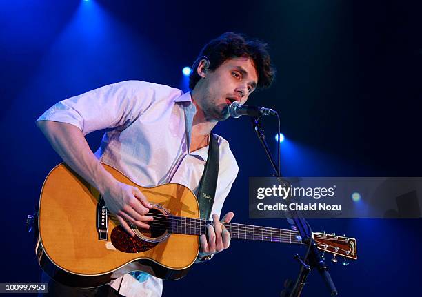 John Mayer performs at Wembley Arena on May 26, 2010 in London, England.