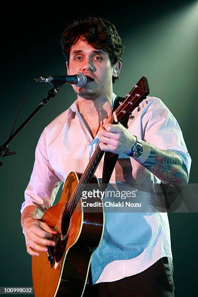 John Mayer performs at Wembley Arena on May 26, 2010 in London, England.