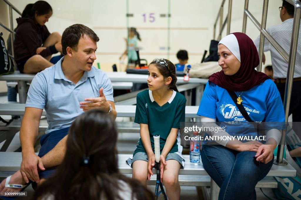 HONG KONG-SYRIA-SPORT-SQUASH-REFUGEE