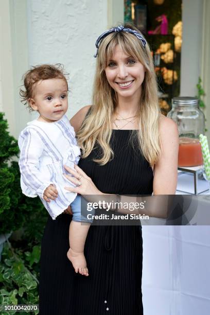 Steve Pieri and Kerry Pieri attend Harper's BAZAAR X Sam Edelman Mid-Summer Hamptons Event on August 2, 2018 in Southampton, New York.