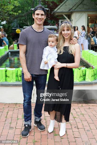 Steve Pieri and Kerry Pieri attend Harper's BAZAAR X Sam Edelman Mid-Summer Hamptons Event on August 2, 2018 in Southampton, New York.