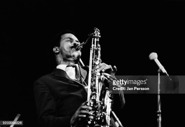 American jazz saxophonist Albert Ayler in concert Copenhagen October 1966.