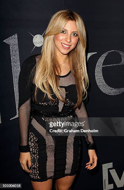 Writer Samantha Brett attends the Operator Please performance for Channel V Live at The Forum on May 27, 2010 in Sydney, Australia.