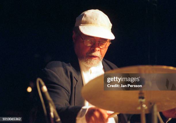 American jazz drummer Jimmy Cobb performing in Copenhagen Denmark July 2000.