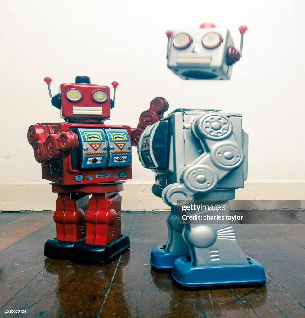 Robot fight club concept
