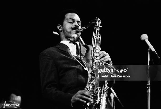 American jazz saxophonist Albert Ayler in concert Copenhagen October 1966.