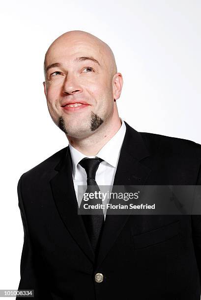 Der Graf from the band 'Unheilig' poses backstage of 'The Dome 54' at the Schleyerhalle on May 20, 2010 in Stuttgart, Germany.