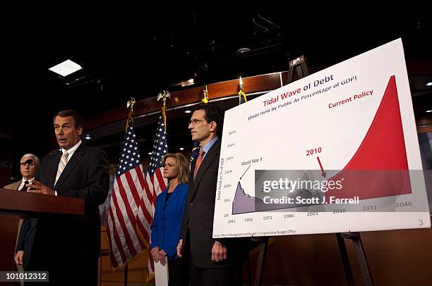 May 27: House Republican Conference Chairman Mike Pence, R-Ill., House Minority Leader John A. Boehner, R-Ohio, Rep. Lynn Jenkins, R-Kan., and House...