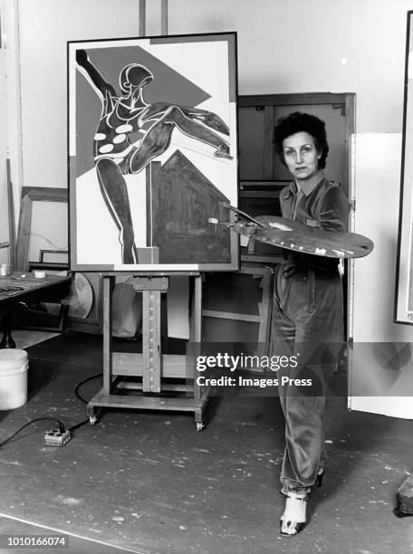 Artist Francoise Gilot circa 1982 in New York City.