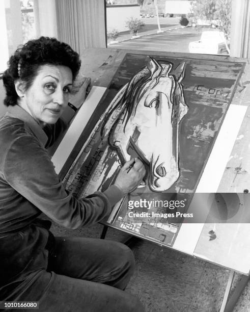 Artist Francoise Gilot circa 1982 in New York City.