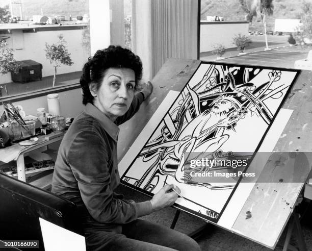 Artist Francoise Gilot circa 1982 in New York City.