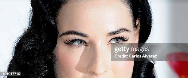 Dita Von Teese attends Cointreau photocall at the Me Hotel on May 27, 2010 in Madrid, Spain.