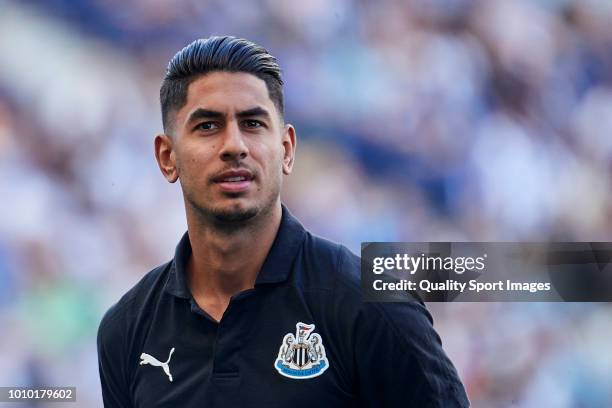 Ayoze Perez of Newcastle United looks on prior to the Pre-season friendly match between FC Porto and Newcastle at Estadio do Dragao on July 28, 2018...