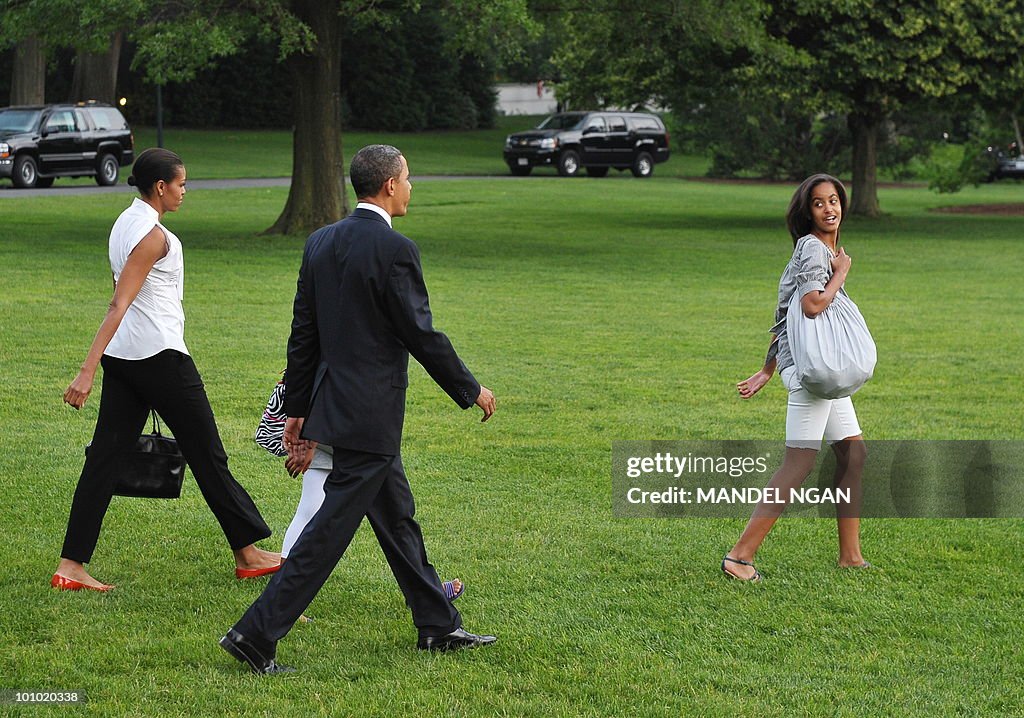 From left: First Lady Michelle Obama, da