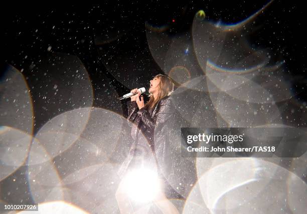 Taylor Swift performs onstage during the 2018 reputation Stadium Tour at Soldier Field on June 2, 2018 in Chicago, Illinois.